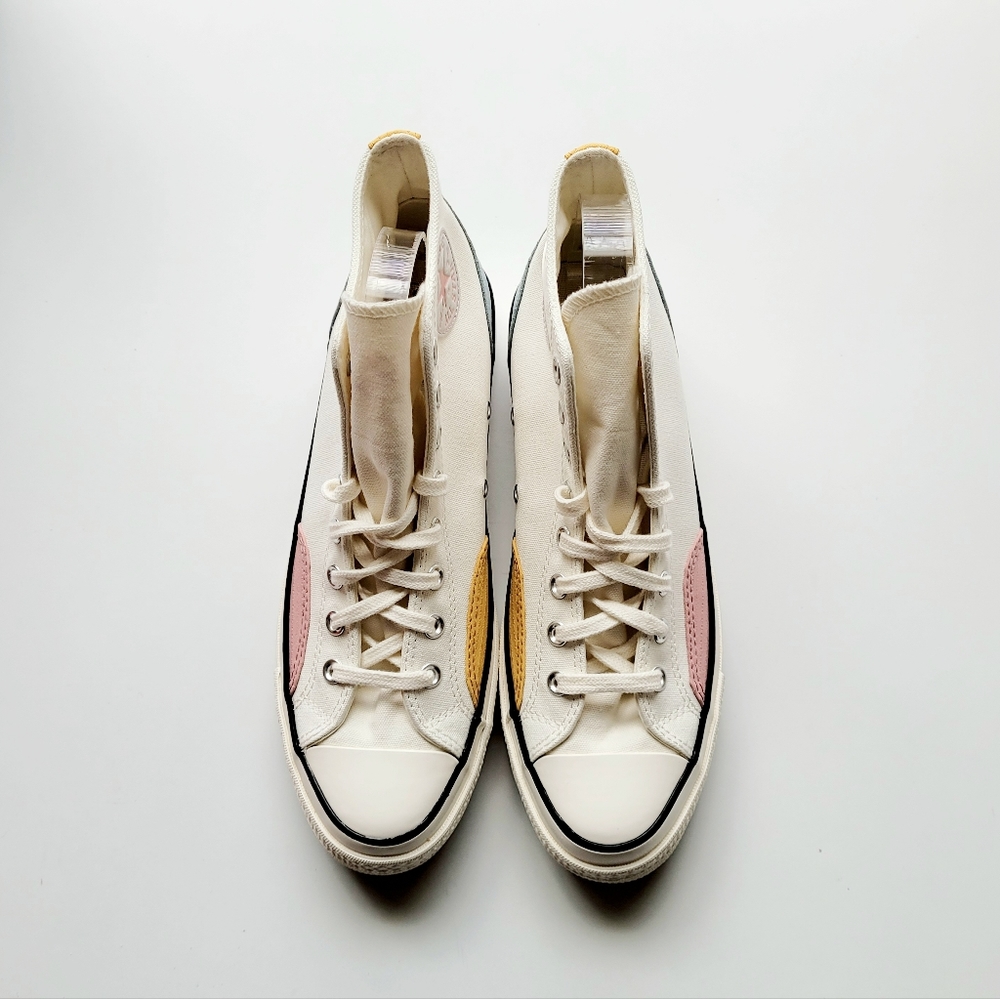 Converse Chuck 70 Hi Egret Tidepool Grey Yellow Men's 10 Women's 12 - Picture 3 of 6